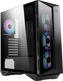 Obudowa komputerowa MSI MPG GUNGNIR 110R Mid Tower Gaming Computer Case Black, USB 3.2 Gen2 Type C, 4x 120mm ARGB Fan, Mystic Li MSI