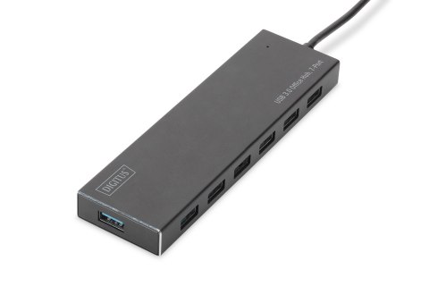 DIGITUS HUB USB 3.0/KONCENTRATOR 7XUSB 3.0 SUPERSPEED, AKTYWNY, ALUMINIUM DA-70241-1 DIGITUS