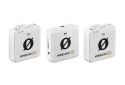 RODE Wireless ME Dual White  - Kompaktowy bezprzewodowy system mikrofonowy z dwoma nadajnikami do nagrywania dwukanałowego (biał RODE