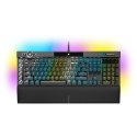 Klawiatura Gamingowa Corsair K100 RGB, Corsair OPX, LED RGB - Czarna Corsair