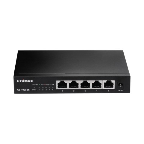 Edimax GS-1005BE łącza sieciowe Nie zarządzany L2 Gigabit Ethernet (10/100/1000) Czarny EDIMAX