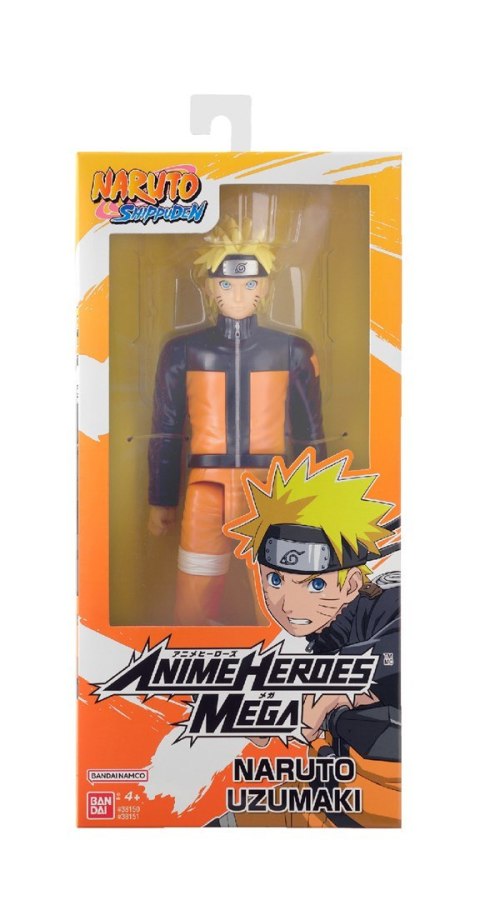 ANIME HEROES MEGA NARUTO - UZUMAKI NARUTO BANDAI