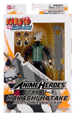 ANIME HEROES NARUTO - HATAKE KAKASHI GOURTH GREAT NINJA WAR BANDAI