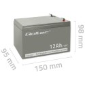 QOLTEC AKUMULATOR AGM | 12V | 12AH Qoltec