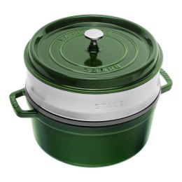 Garnek żeliwny okrągły z wkładem STAUB 40510-603-0 - 5,25 ltr zielony ZWILLING