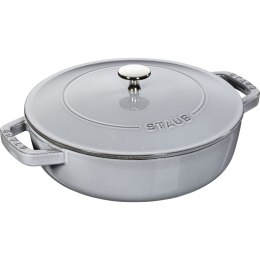 Głęboka patelnia do duszenia z pokrywką Staub - 24 cm, Grafitowy STAUB