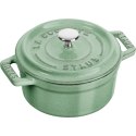 STAUB MINI COCOTTE Mini garnek żeliwny okrągły 250 ml, miętowy STAUB