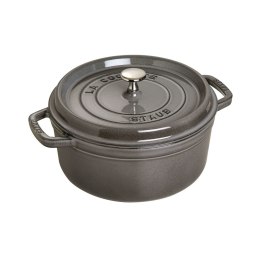 Staub 40509-312-0 garnek 5,25 l Okrągły Grafitowy, Szary ZWILLING