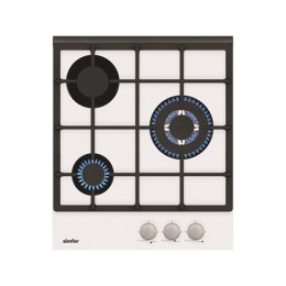 Simfer Hob H4.305.HGSBB Gas on glass Number of burners/cooking zones 3 Rotary knobs White SIMFER