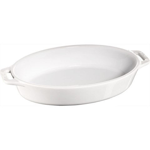 Owalny półmisek ceramiczny Staub - 1.1 ltr, Biały STAUB