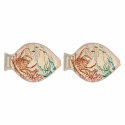 Zestaw 2 talerzy z melaminy Sea Life ryby - 33 x 23 cm Rose&Tulipani