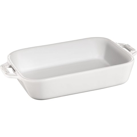 Prostokątny półmisek ceramiczny Staub - 1.1 ltr, Biały STAUB