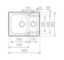 TEKA ZLEWOZMYWAK STALOWY UNIVERSE 60 T-XP 11B 31 W/WO/OVF SP TEKA