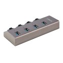 StarTech.com 5G4AIBS-USB-HUB-EU huby i koncentratory USB 3.2 Gen 1 (3.1 Gen 1) Type-B 5000 Mbit/s Szary 4World