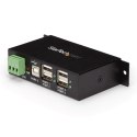 StarTech.com ST4200USBM huby i koncentratory USB 2.0 Type-B 480 Mbit/s Czarny StarTech