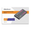 Qoltec 52272 Obudowa | kieszeń na dysk M.2 SSD | SATA | NVMe | RGB LED | USB-C | 4TB Qoltec