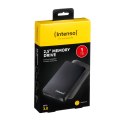 Intenso Memory Drive, 1TB zewnętrzny dysk twarde 5400 RPM 2.5" USB Typu-A 3.2 Gen 1 (3.1 Gen 1) Czarny INTENSO