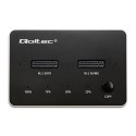 QOLTEC STACJA DOKUJĄCA DYSKÓW SSD M.2 | NVME | SATA | USB-C | DUAL 2 X 2TB Qoltec