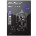 QOLTEC TESTER AKUMULATORA Z WYŚWIETLACZEM LCD |12V | 24V | 3AH-200AH Qoltec