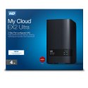 Western Digital My Cloud EX2 Ultra NAS Komputer stacjonarny Marvell Armada 385 1 GB DDR3 4 TB HDD My Cloud OS Czarny WD