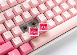 Ducky One 3 TKL Gossamer Pink klawiatura Gaming USB US English Różowy, Biały Ducky