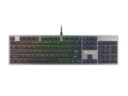 GENESIS Thor 420 RGB klawiatura Gaming USB AZERTY US English Srebrny GENESIS