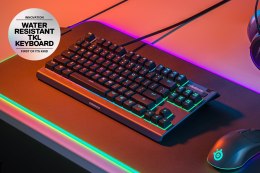 Klawiatura gamingowa SteelSeries Apex 3 Tenkeyless Klawiatura do gier Światło LED RGB Amerykańskie przewodowe przełączniki Whisp SteelSeries