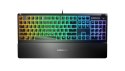 SteelSeries Apex 3 Gaming Keyboard, US Layout, Wired, Black SteelSeries Apex 3 Gaming keyboard IP32 water resistant for protecti SteelSeries