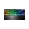 SteelSeries Apex 3 Gaming Keyboard, US Layout, Wired, Black SteelSeries Apex 3 Gaming keyboard IP32 water resistant for protecti SteelSeries