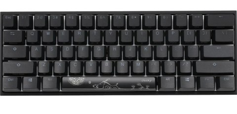 Ducky Mecha Mini klawiatura Dołączona myszka Gaming USB Angielski Czarny Ducky