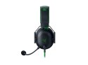 Wieloplatformowy zestaw słuchawkowy Razer BlackShark V2 Special Edition, nauszny, mikrofon, czarny/zielony, przewodowy, tak RAZER