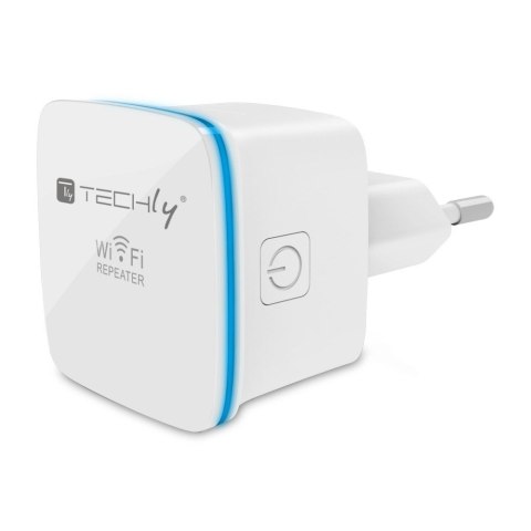 Techly I-WL-REPEATER7 przedłużacz sieciowy Wzmacniacz sieciowy Biały 10, 100 Mbit/s TECHly