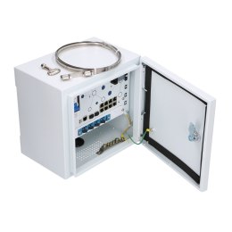 Extralink Zewnętrzny switch PoE Minos 8x RJ45 1000Mb/s PoE, 2x SFP, 200W, L2, aktywne chłodzenie Extralink