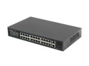 LANBERG SWITCH RACK 19" RSFE-24P-2C-360 24X 100MB POE+/2X COMBO GIGABIT 360W Lanberg