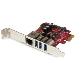 3 PORT PCIE USB 3.0 CARD + GBE/. StarTech