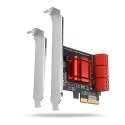 AXAGON PCES-SA6 Kontroler PCIe 6x wewn. AXAGON