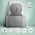 Stacja dokująca AXAGON ADSA-DC USB3.2 Gen1 - 2x SATA 6G CLONE DUAL HDD ASMedia AXAGON