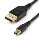 StarTech.com DP14MDPMM2MB kabel DisplayPort 2 m Mini DisplayPort Czarny StarTech