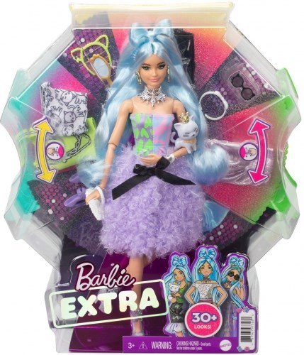 Barbie Extra Moda lalka deluxe + akcesoria GYJ69 MATTEL