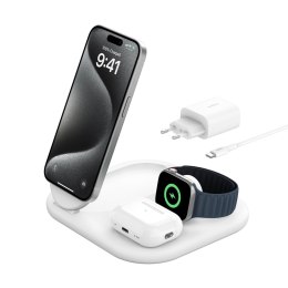 Belkin BoostCharge Słuchawki, Smartfon, Smartwatch Biały USB Bezprzewodowe ładowanie Szybkie ładowanie Wewnętrzna Belkin