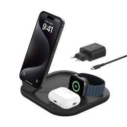 Belkin BoostCharge Słuchawki, Smartfon, Smartwatch Czarny USB Bezprzewodowe ładowanie Szybkie ładowanie Wewnętrzna Belkin