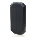 POWERNEED POWER BANK Z PANELEM SOLARNYM 20000MAH LI-POLY PV 1,5W QI 2A USB QC 3.0 LED POWER DELIVERY CZARNY S20000C PowerNeed