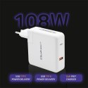 Qoltec Ładowarka GaN FAST 108W | 5-20V | 3-4.7A | USB C | Biała Qoltec