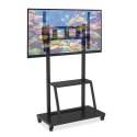 TECHLY STOJAK MOBILNY TV LED/LCD/PDP 55-100 CALI 150KG Z PÓŁKĄ ICA-TR30 TECHly