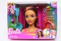 BARBIE Głowa Do Stylizacji Neonowa Tęcza Brązowe Włosy HMD80 MATTEL