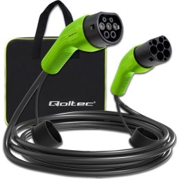 QOLTEC KABEL EV TYP2 DO ŁADOWANIA SAMOCHODU | 400V | 11KW | 16A | 5M Qoltec