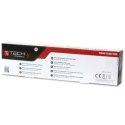 Techly I-CASE STRIP-81V2 rozdzielacz zasilania PDU 8 x gniazdo sieciowe 1U Czarny, Czerwony TECHly