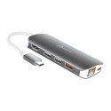 Stacja dokująca j5create USB-C Multi Adapter (9 function in 1) 1x4K HDMI/3xUSB 3.1/1xUSB-C/Card Reader/1xRJ45 Gigabit; kolor sre J5 Create