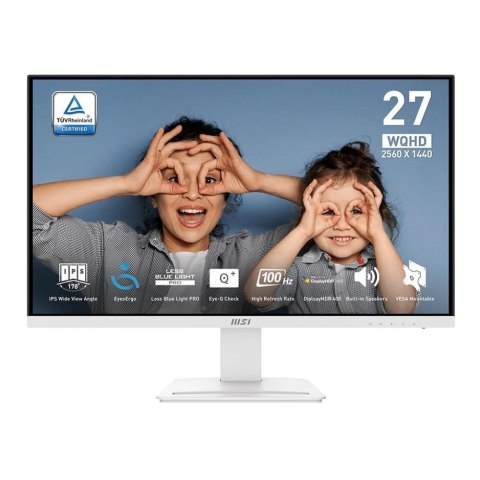 Monitor MSI 27" PRO MP273QW E2 IPS QHD 100Hz 2xHDMI DP głośniki MSI