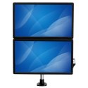 StarTech.com ARMDUAL30 uchwyt / stojak do monitorów 76,2 cm (30") Biurko Czarny, Srebrny Ergotron